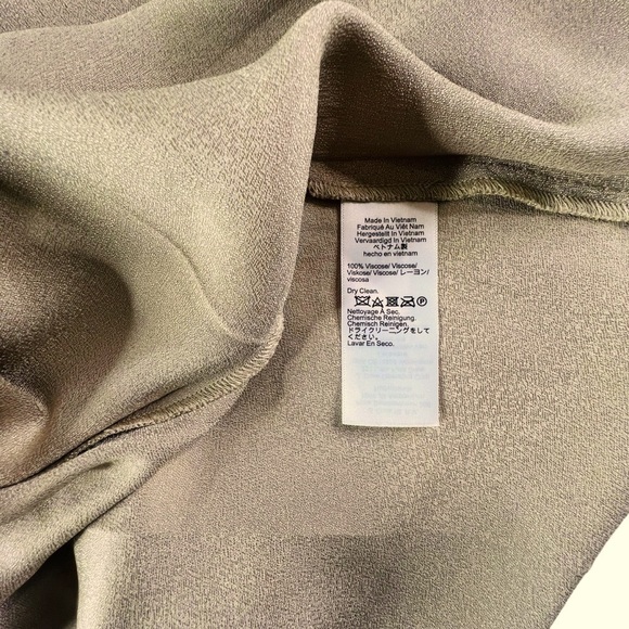 J.Crew High Neck Slip Dress in Luster Crepe in Light Khaki Color Size 10 - Picture 15 of 15